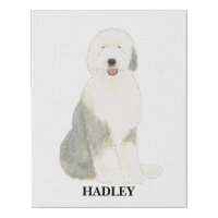 Personalized Old English Sheepdog