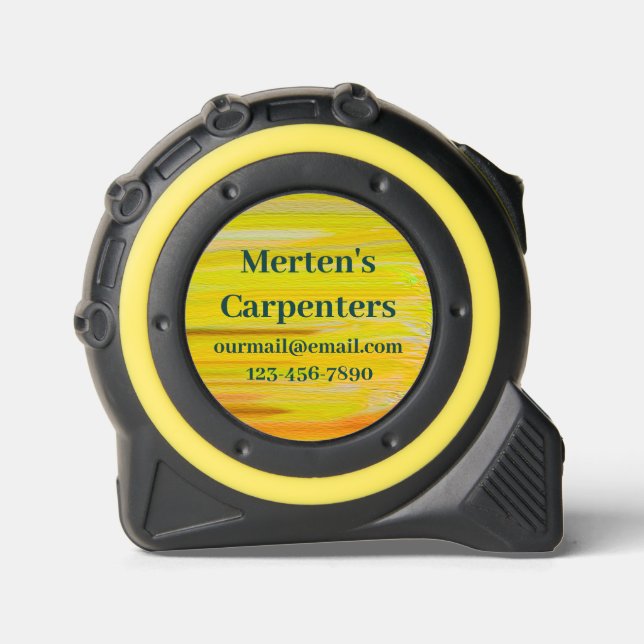 Personalized Old Gold Tape Measure (Front)