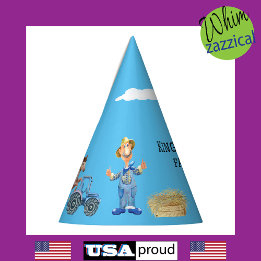 Personalized Old MacDonald's Pig Farm Party Hat