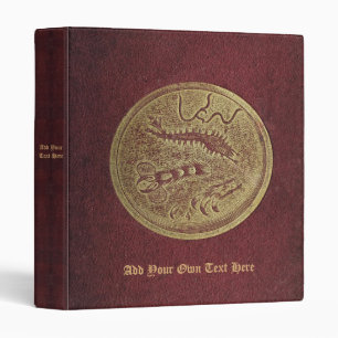 Personalized Old Microscope Book 3-Ring Binder