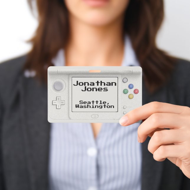 Personalized Old School Handheld Electronic Game  Badge (Presented)