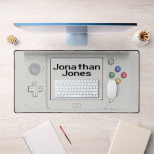 Personalized Old School Handheld Electronic Game Desk Mat
