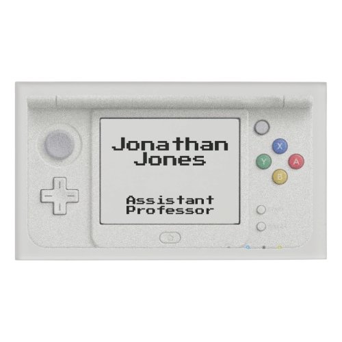 Personalized Old School Handheld Electronic Game Name Tag