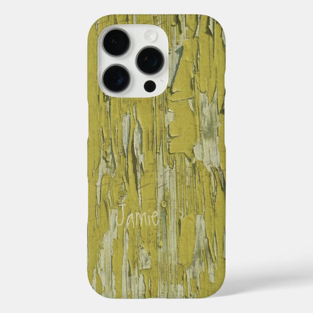 Personalized Old Wood Country Chic Case-Mate iPhone Case (Back)