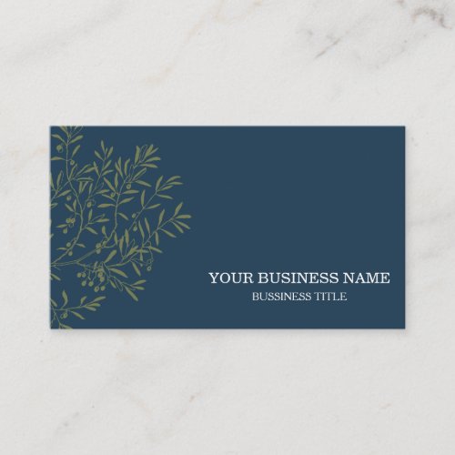 Personalized Olive Branch Catering Chef Business Card