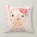 Personalized Olivia Pigsley Square Pillow