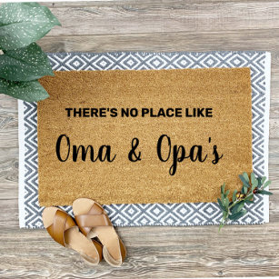 Personalized Oma Opa Grandparents Welcome Doormat