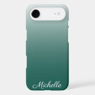 Personalized ombre gradient green iPhone 17 air case
