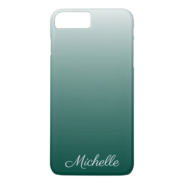 Personalized ombre gradient green Case-Mate iPhone case (Back)