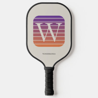 Personalized Ombre Monogram square Pickleball Paddle