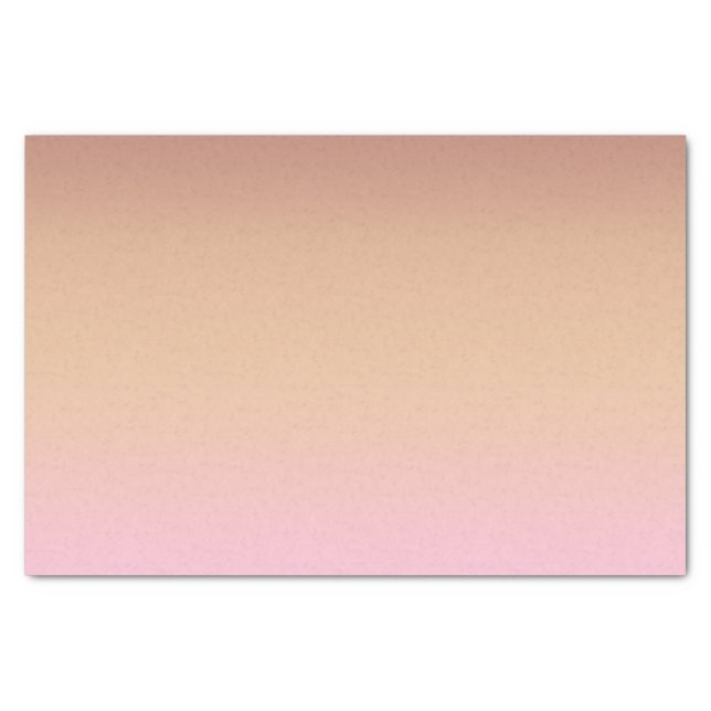 Personalized Ombre Rose Gold Tissue Paper (Front)