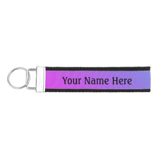 Personalized Ombre Wrist Keychain