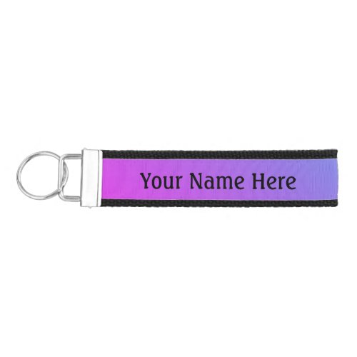 Personalized Ombre Wrist Keychain
