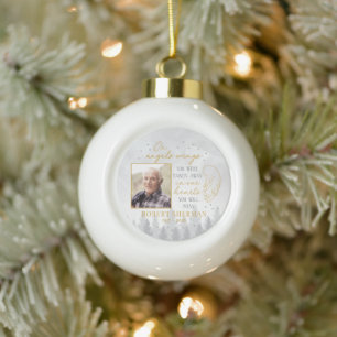 Personalized On Angels Wings Photo Ornament
