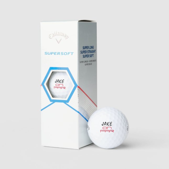 Personalized on par golf ball set Birthday gift (Packaging)