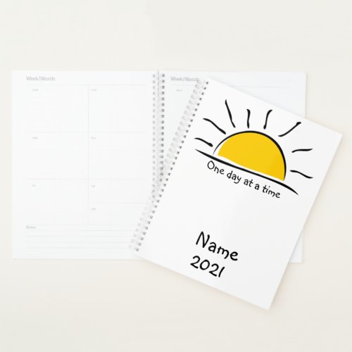 Personalized One day at a time Planner