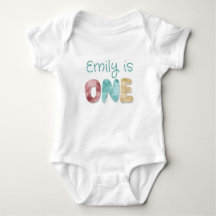 Personalized ONE First Birthday Baby