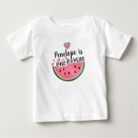 Personalized One In A Melon Baby T-Shirt