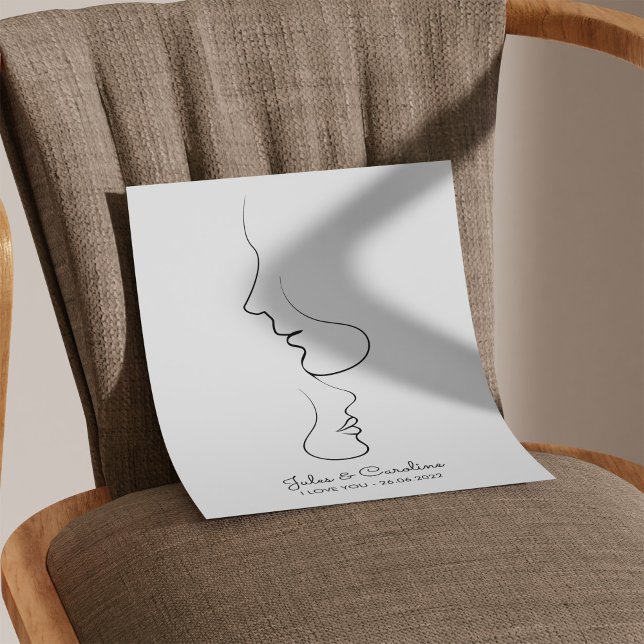 Personalized, One Line, Love, Boho, Arabic  Photo Print (Creator Uploaded)