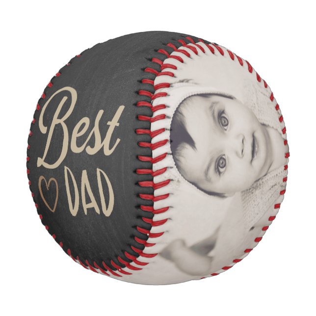 Personalized One Of A Kind Custom Made Fathers Day Baseball (Angled)