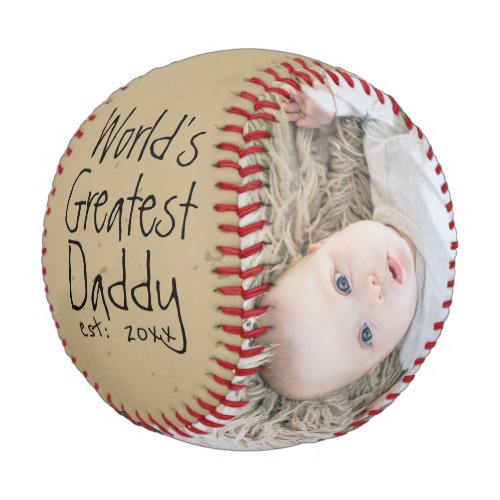 Personalized One Of A Kind Custom Made Fathers Day Baseball