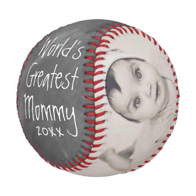 Personalized One Of A Kind Custom Made Mothers Day Baseball (Angled)
