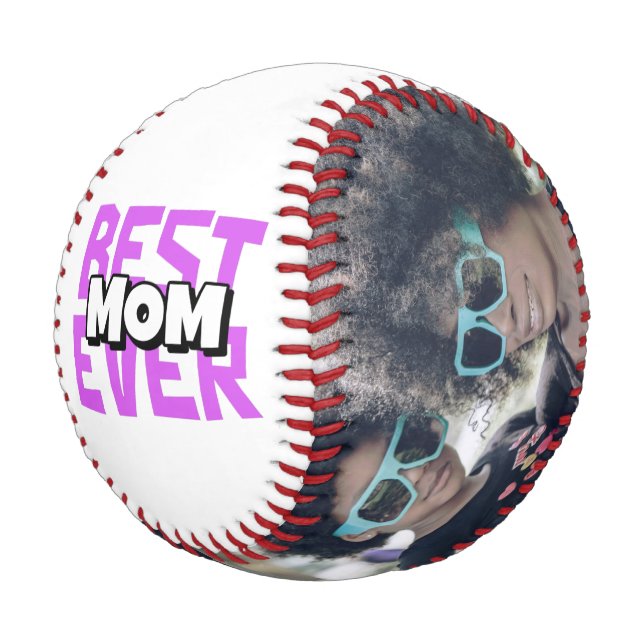 Personalized One Of A Kind Custom Made Mothers Day Baseball (Angled)