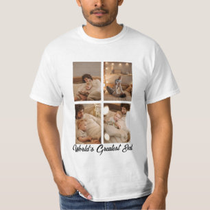 Personalized One Of A Kind Family Photo Collage  T-Shirt