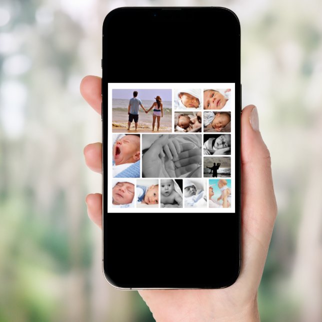 Personalized One Of A Kind  Photo Collage Poster (Front Digital)