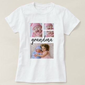 Personalized One Of A Kind Photo Collage T-Shirt