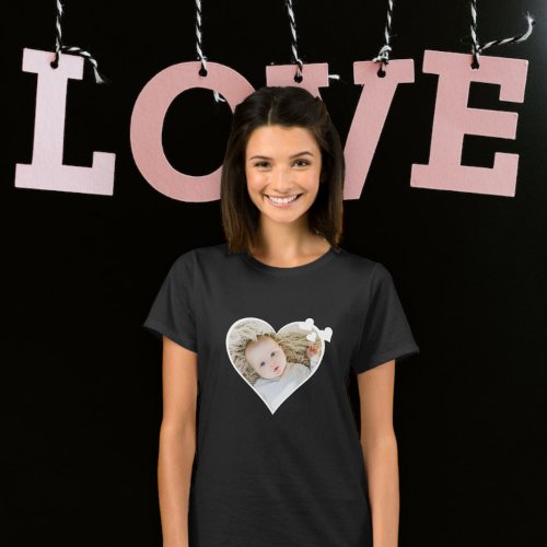 Personalized One Of A Kind Photo Heart T_Shirt