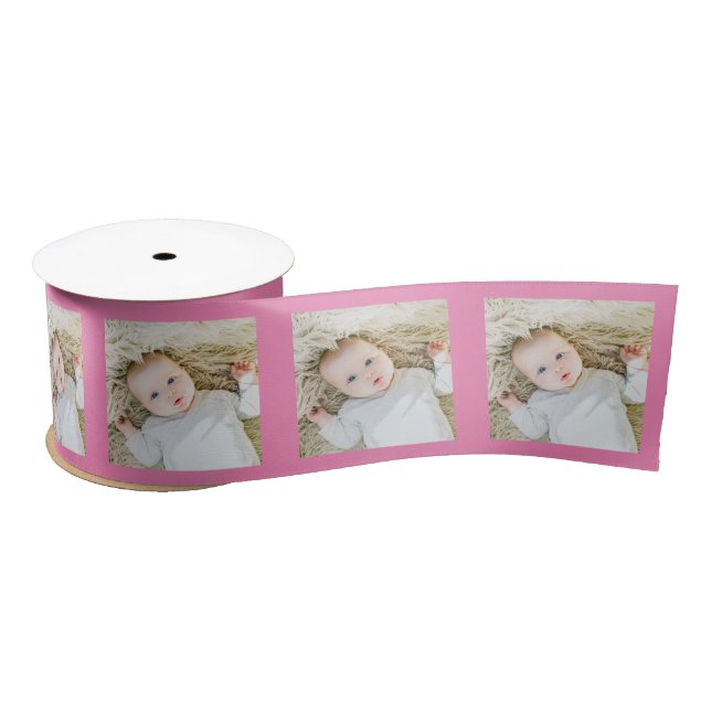 Personalized One Photo Baby or Any Satin Ribbon (Spool)