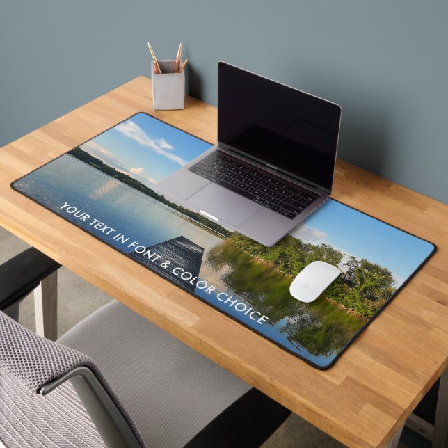 Personalized One Photo Photography Desk Mat (Office 2)