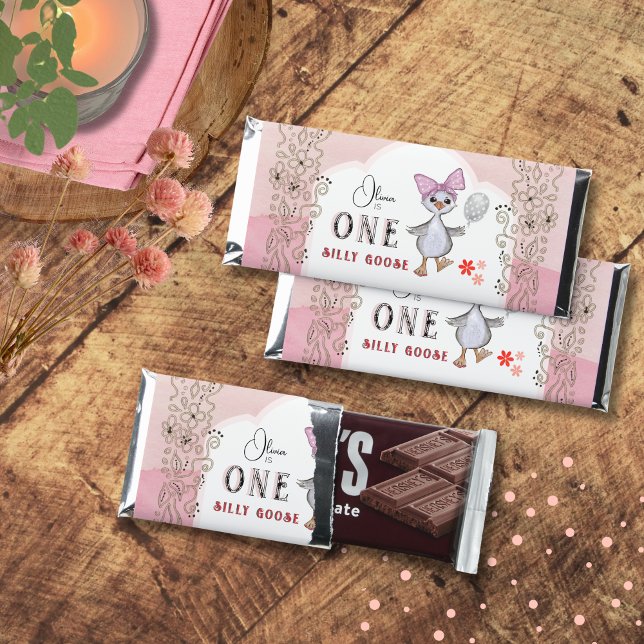 Personalized ONE Silly Goose Candy Bar Wrapper (Personalized ONE Silly Goose Candy Bar Wrapper)