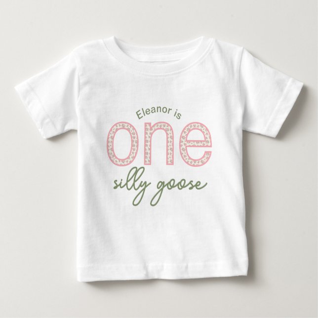Personalized "One Silly Goose" Shirt (Front)
