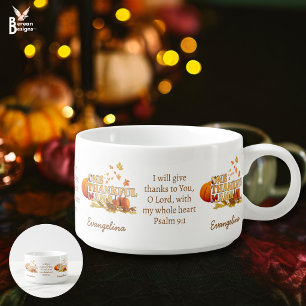 Personalized ONE THANKFUL MAMA Thanksgiving Bowl