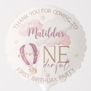 Personalized ONEderful 1st Birthday Helium Balloon