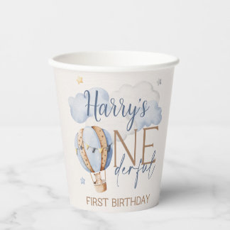 Personalized ONEderful 1st Birthday Paper Cups