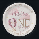 Personalized ONEderful 1st Birthday Paper Plates<br><div class="desc">Celebrate your little one's first birthday in style with our Personalized ONEderful First Birthday Paper Plates! Featuring a charming "ONEderful" theme, these sturdy and high-quality plates are perfect for serving up delicious treats at your milestone event. Customize each plate with your child's name or a special message to make your...</div>