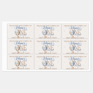 Personalized ONEderful 1st Birthday Party Stickers
