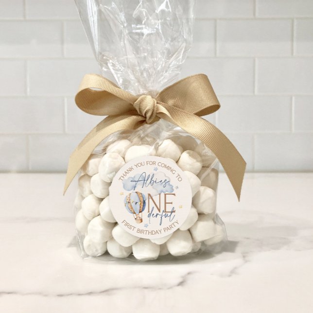 Personalized ONEderful 1st Birthday Party Stickers (Creator Uploaded)