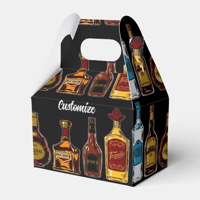 Personalized Open Bar   Favor Boxes (Front Side)
