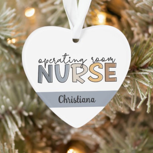 Personalized Operating Room Nurse OR Nurse Ornament