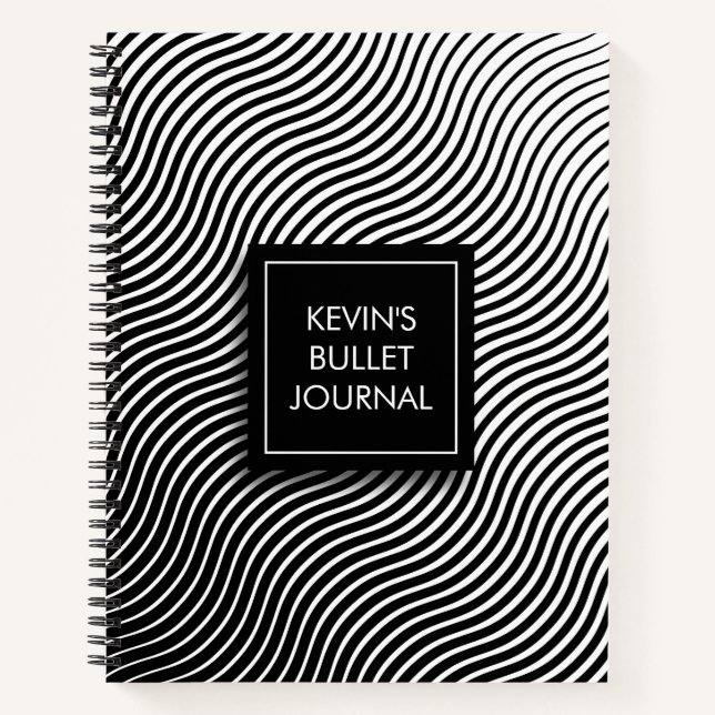 Personalized Optical Waves Bullet Journal (Front)