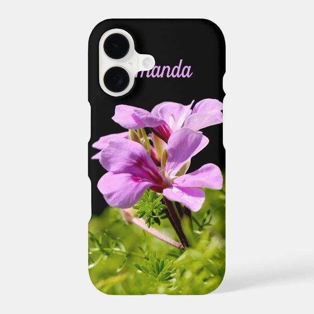 Personalized(Optional) Flower Iphone Case (Back)