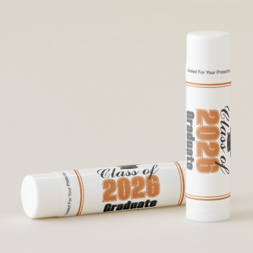 Personalized Orange Class of 2026 Graduation Party