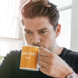 Personalized Orange Coffee Mug