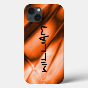 Personalized Orange Colored iPhone Tough Case
