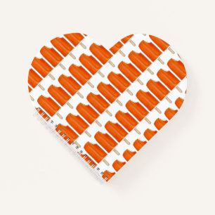 Personalized Orange Ice Cream Creamsicle Popsicle Notebook
