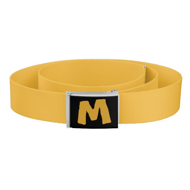 Personalized Orange Initial Cartoon Belt (Coil)